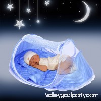 4 Pcs Comfortable Baby Bed Portable Folding Mosquito Net Newborn Sleep Bed Travel Bed Pillow Set For 0-3 Years   570913150